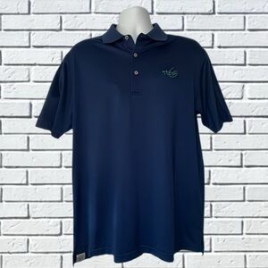Peter Millar Whisper Rock Golf Polo Shirt Men’s Size Medium - Navy Performance